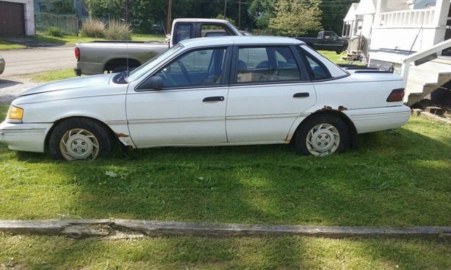 93 ford tempo runs and drives needs battery and some work read description 1993 Ford Tempo