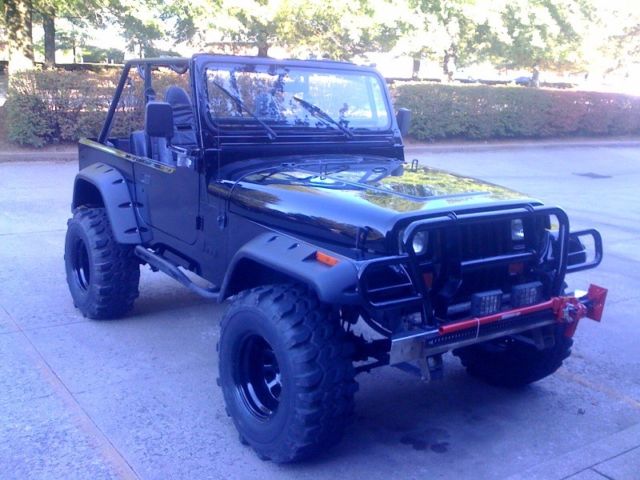 93 YJ-Off Roading Dream-Tons of Customization 1993 Jeep Wrangler Black