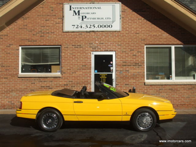 1992 Cadillac Allante 1 0f 3 in Fly Yellow