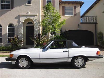 94k ORIGINAL MILES 2 TOPS NONSMOKER FLORIDA GARAGE KEPT 560SL 450SL 380SL SL 1987 Mercedes-Benz SL-Class 560SL 560 SL
