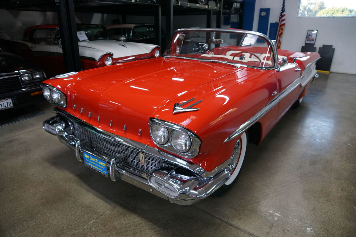 96998 Miles 370 CID 300HP TRI-POWER AutomaticConvertible 1958 Pontiac CHIEFTAN TRI-POWER CONVERTIBLE