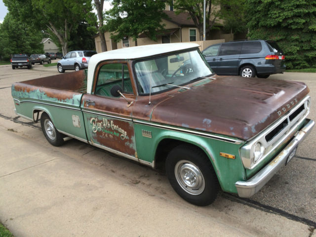 !971 Dodge Sweptline D100 Rat Rod 1971 Dodge Other Pickups D100