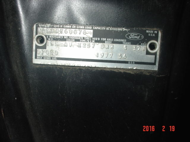 1979 Ford F-250 Empty Weight 4522 - photo 3