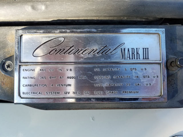 1971 Lincoln Continental Mark III - photo 2
