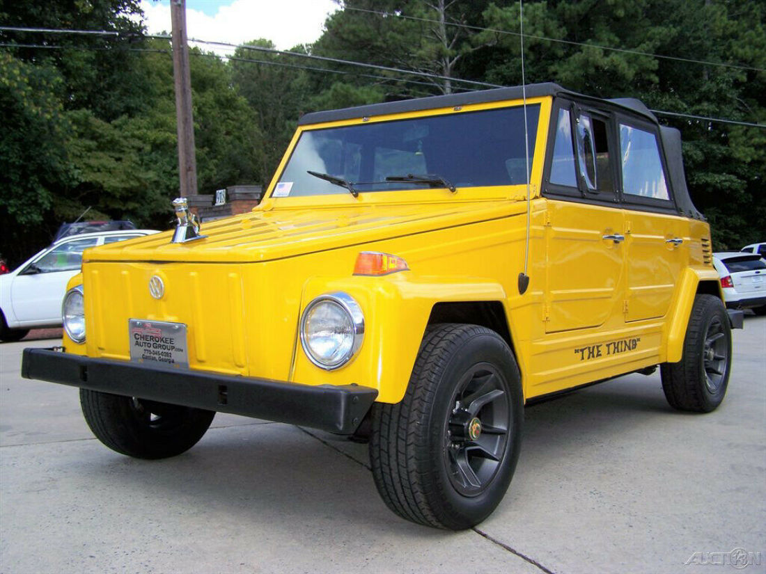1973 Volkswagen Thing 1600cc 4-SPEED CONVERTIBLE BRIGHT YELLOW SHARP BUGGY - photo 4