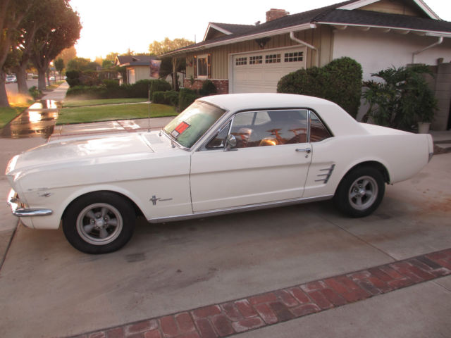 A-Code, Original, Driver, 2 owner (same family since 1970), Black CA Plates 1966 Ford Mustang
