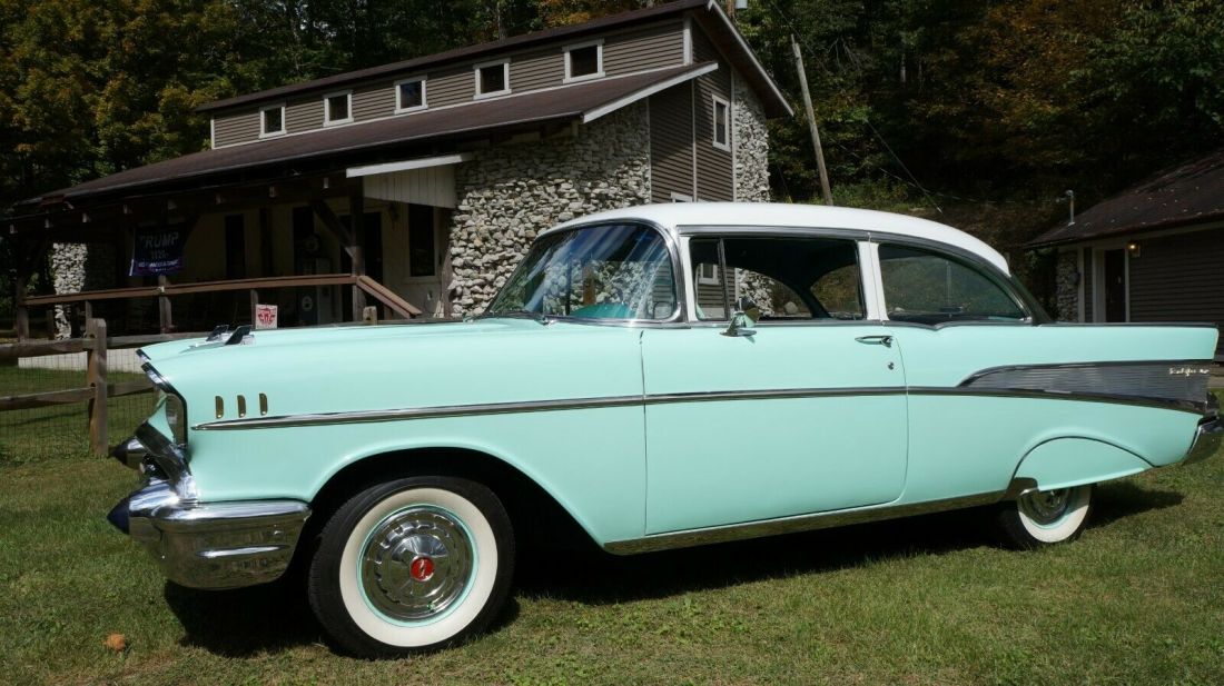 1957 Chevrolet Bel Air/150/210 POWER DISC BRAKES, CRUISE, LOW MILES - photo 4