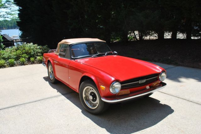 A great example of the model that is part restored 1972 Triumph TR-6