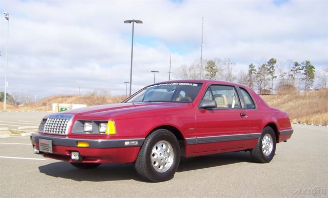 A PRISTINE LOADED UN-RESTORED SURVIVOR ORG PAINT MOONROOF 2.3L TURBO COUPE TBIRD 1984 Ford Thunderbird 1-FAMILY OWNED 16K TURBOCOUPE 5-SPD 1 OF 1 MARTI REPORT