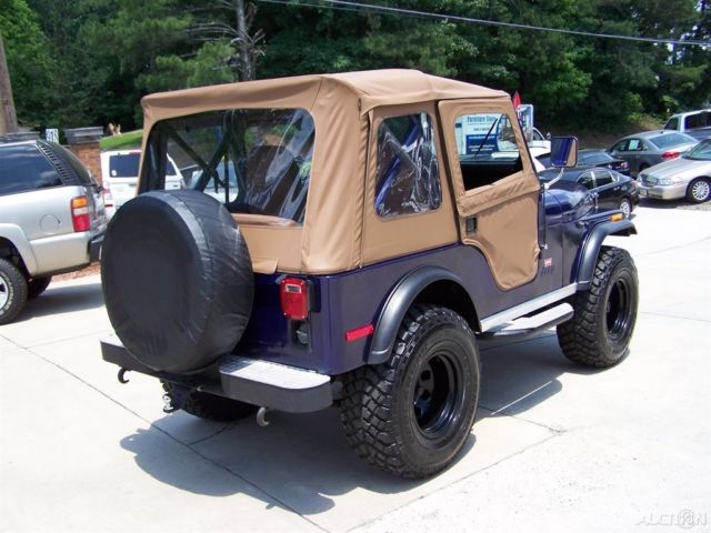 1980 Jeep CJ 4X4 CJ-5 LEVI TRIM PKG 2.5L 4CYL 4-SPD RESTORED DRIVER TRAIL - photo 3