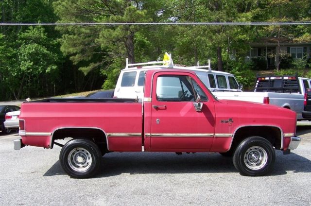 1984 Chevrolet C/K Pickup 1500 SILVERADO K10 4X4 RED SHORT BED AC V8 AUTOMATIC - photo 5
