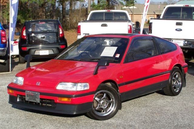 A SUPER NICE HI PO FI 1.6L DOHC PS PW ORG PAINT QUALITY ORG UNRESTORED SURVIVOR 1991 Honda CRX Si-R 44K 5-SPEED AC PANORAMIC ROOF JDM RIGHT HAND DRIVE