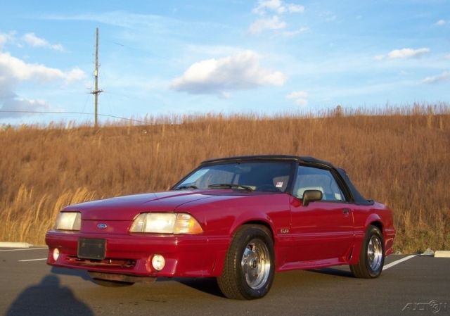 1990 Ford Mustang 1-OWNER GT 82K 5-SPD CONVERTIBLE LEATHER FOX BODY - photo 3