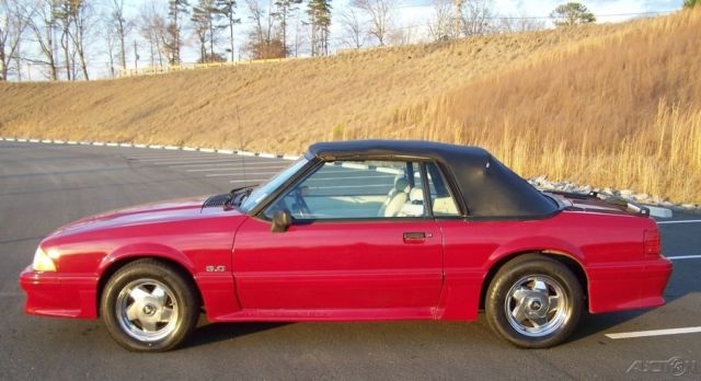 1990 Ford Mustang 1-OWNER GT 82K 5-SPD CONVERTIBLE LEATHER FOX BODY - photo 6