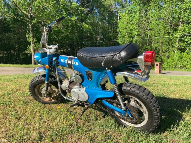 A UNRESTORED ORG PAINT GARAGED SURVIVOR Z50 MINI 50 110 DIRT BIKE 4 ATV WHEELER 1969 Honda CT Trail 70 1-OWNER 6600 ORG MILES 3SPD MOTORCYCLE GAS NOT 2 STROKE