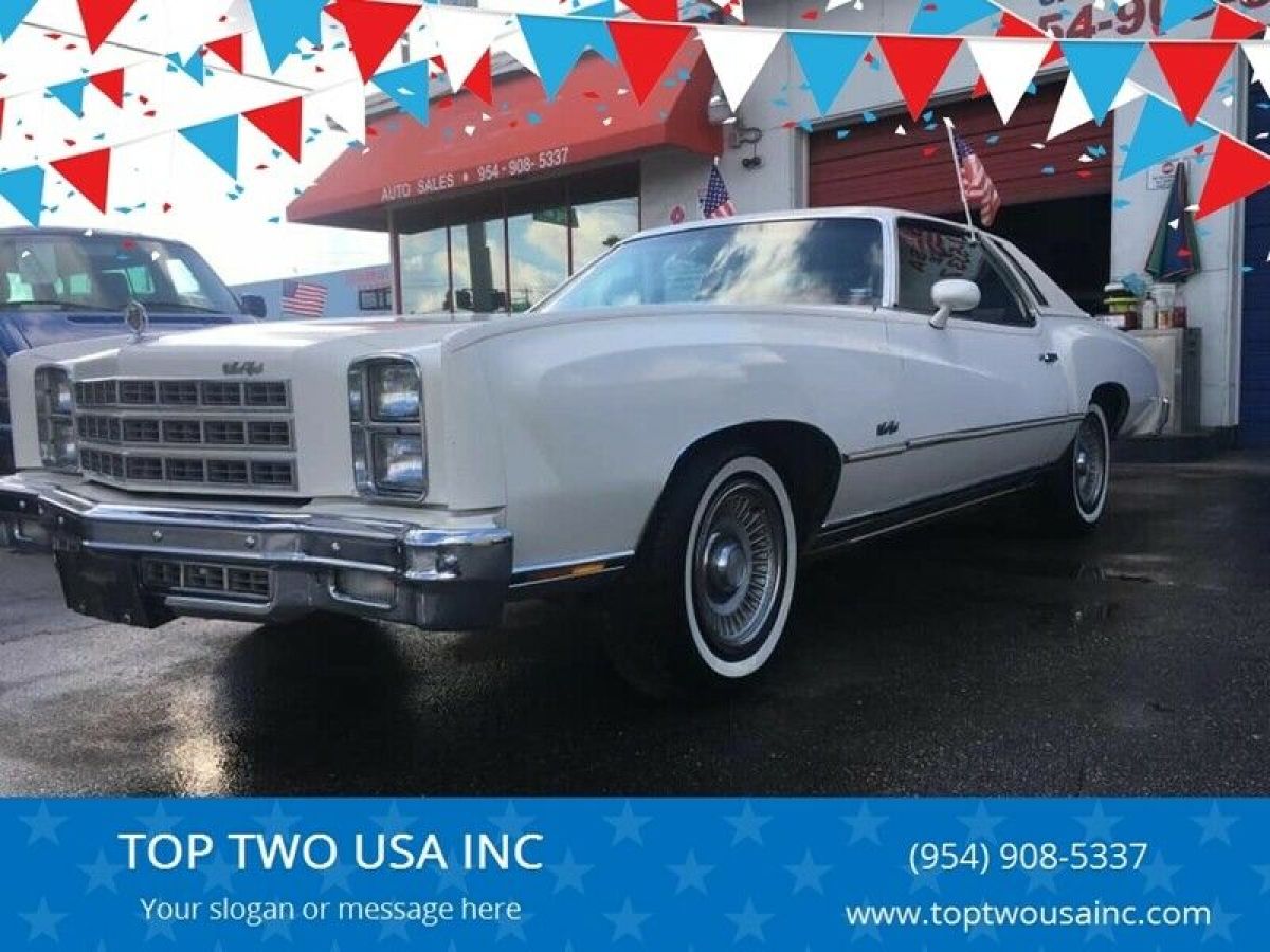 A/C equipped, manual windows. 5.7 V8 Monte Carlo. 200.00 Dealer fee applies 1977 Chevrolet Monte Carlo