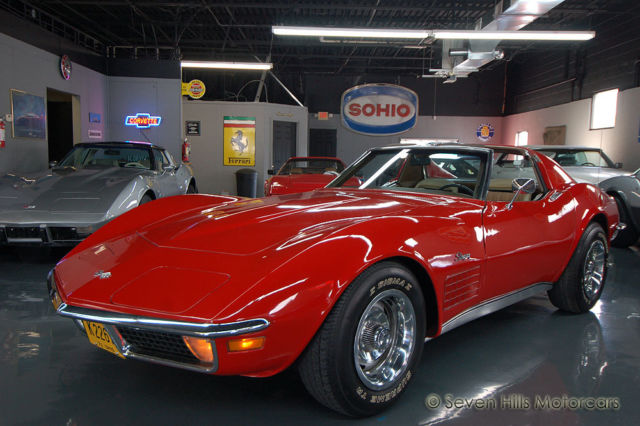A/C, PS, PB, Tilt, Auto, Red/Saddle GREAT CONDITION Ready to be Driven & Enjoyed 1971 Chevrolet Corvette Stingray #'s Match