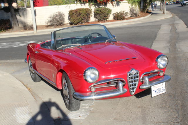 Alfa Romeo 1964 Giulia (Giulietta) Spider 1600CC 101 1964 Alfa Romeo Spider 2 Door Convertible