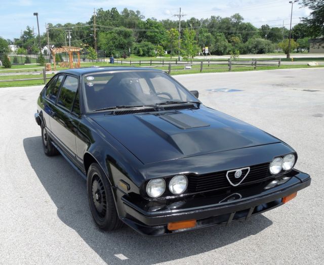 Alfa Romeo Alfetta GTV6 1985 New Black Custom Paint Super Clean Car Clear Title 1985 Alfa Romeo GTV GTV6
