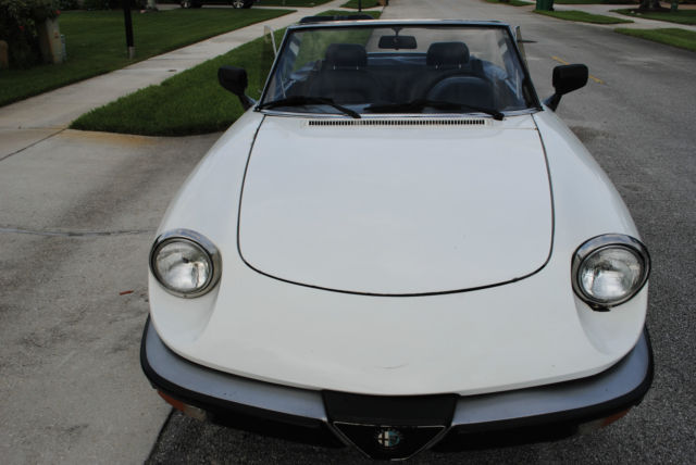 1986 Alfa Romeo Spider Convertible 2 doors