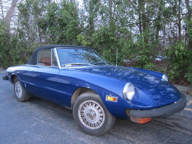 ALFA ROMEO SPIDER 1976 ORIGINAL SURVIVOR EASY RESTORATION COLLISION DAMAGE 1976 Alfa Romeo Spider Spider