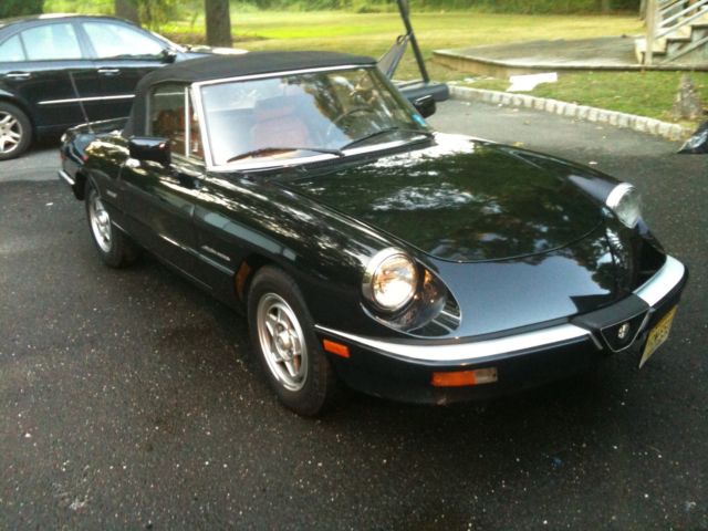 Alfa Romeo Spider Pininfarina Veloce 1988 convertible Black 1988 Alfa Romeo Spider Veloce