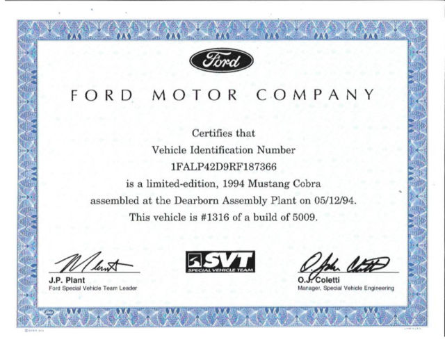 1994 Ford Mustang SVT Cobra - photo 12