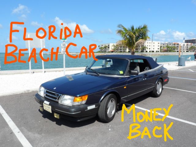 ALL FLORIDA BEACH CAR 1993 Saab Convertible.NewTURBO.NO RUST.AUTO.Cold AC.Low70k 1993 Saab 900 CONVERTIBLE