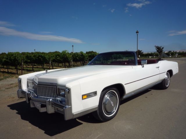 All orig with **22,311** fully documented miles, purchase order, window sticker! 1975 Cadillac Eldorado Convertible