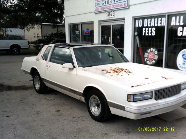 ALL ORIGINAL 87 MONTE CARLO LS "BARN" FIND-104K LOADED 305-4bbl NO RESERVE! 1987 Chevrolet Monte Carlo LS
