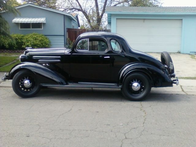 All original, all steel, frame off restoration. Rebuilt engine , powder coated 1936 Chevrolet 2dr 5 window Coupe