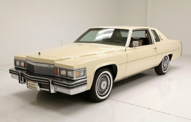 All Original Car (Only 1 Respray) Venetian Velour Pillowed Cloth Seats 1979 Cadillac Coupe D'Elegance