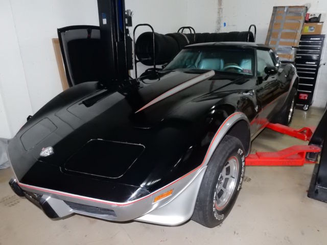 All original Chevrolet Corvette C3 25th Anniversary Indianapolis 500 Pace Car 1978 Chevrolet Corvette 25th Anniversary Limited Edition Black/Silver