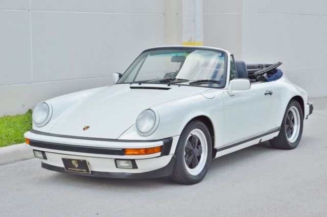 All Original - Service History - 44k Miles - Clean History - G50 - Collector 1987 Porsche 911 G50 Carrera Cabriolet 44K Real Miles