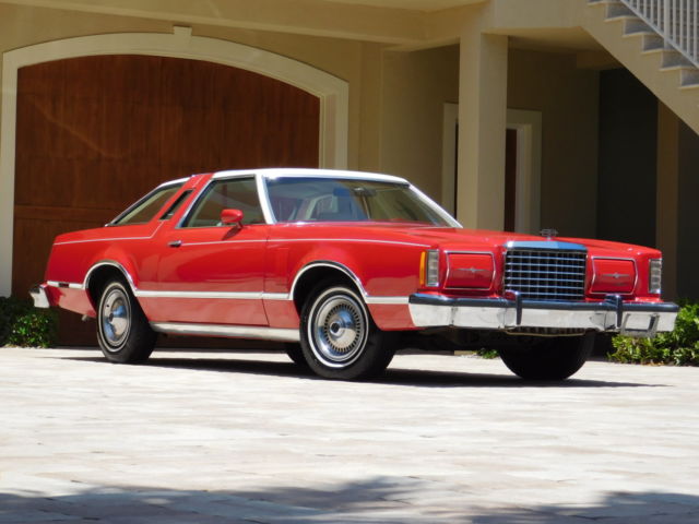 ALL ORIGINAL SURVIVOR SPECIAL ORDER 2U LIPSTICK RED ONLY 81000 1 OWNER MILES 1978 Ford Thunderbird