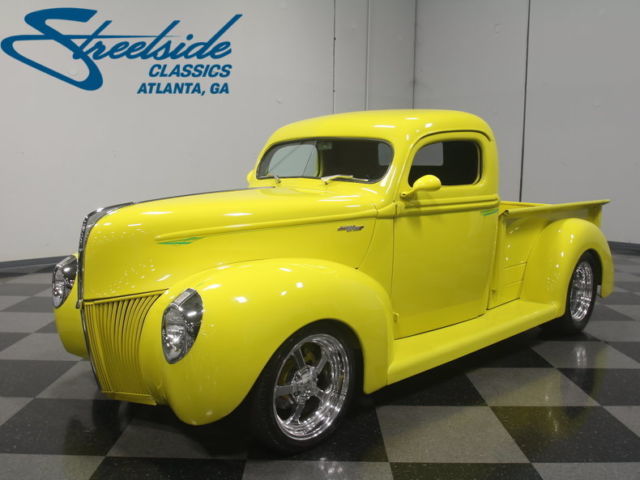 ALL-STEEL '40 PICKUP, STRONG 350 V8, 700R4, FORD 9", 4 DISCS, COILS, 4-LINK, AC 1940 Ford Other Pickups