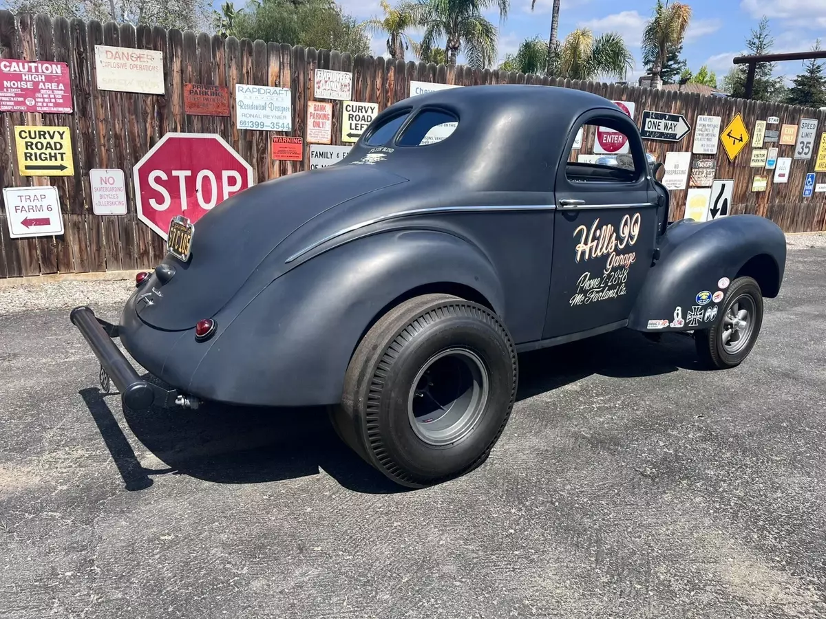 All steel 1941 Willys coupe Gasser blown 354 Hemi 1941 Willys Coupe