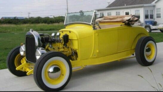 All Steel Body Ford Model A Hiboy / 1952 Mercury flathead V-8 / stroker kit. 1929 Ford Model A