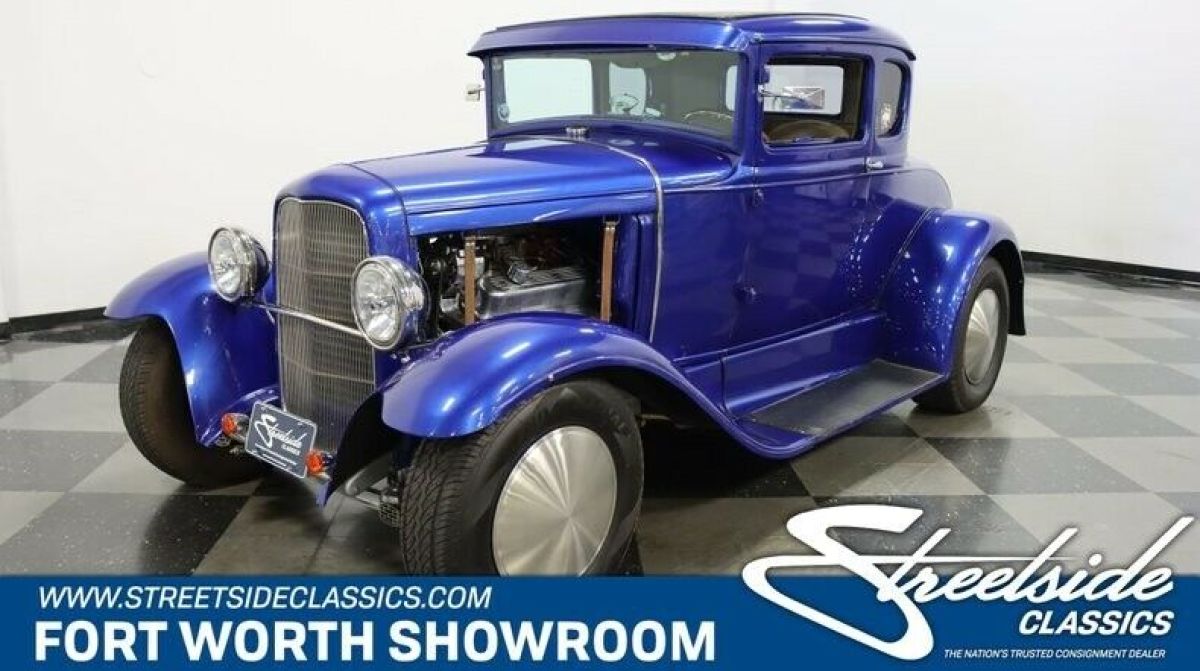 All Steel! GM Crate 350 V8, Auto, A/C, Jag Rear End, Disc Brakes, Sharp In/Out! 1929 Ford Model A 5 Window Coupe