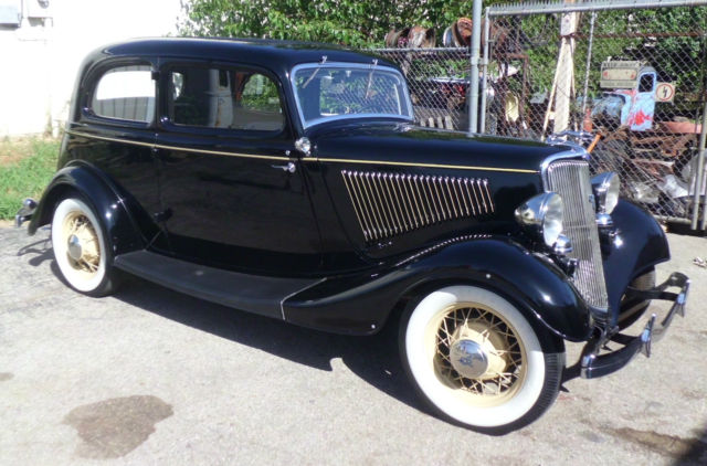 ALL STEEL Restored 1934 FORD VICTORIA V/8 !! tudor-street rod-hot rod-original 1934 Ford Other