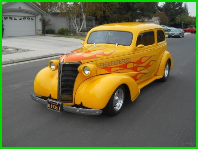 AllSteel 1938 Chevy 350/700R Fuel Injection Ford 9 PDB Tilt AC PW StreetRod 40 1938 Chevrolet Master Deluxe Sedan 2 Door Sedan