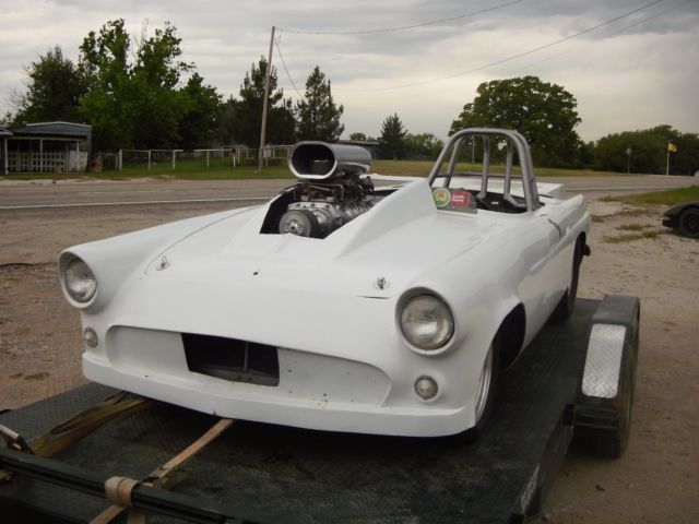 altered drag car blown BBC 1956 Ford Other convetible