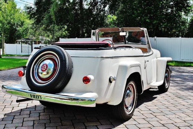 Amazing 1950 Willys Jeepster 134cid Engine with Recent Rebuild, New Top, 3 speed 1950 Willys Jeepster