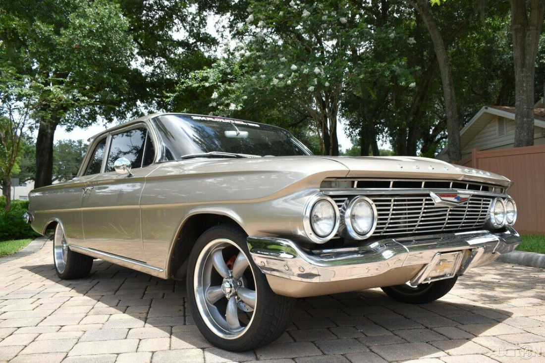 Amazing 1961 Biscayne Resto Mod 283ci Automatic Vintage Air Power Disc Brakes 1961 Chevrolet Biscayne Restomod, Vintage Air, Ride Tech Air Ride