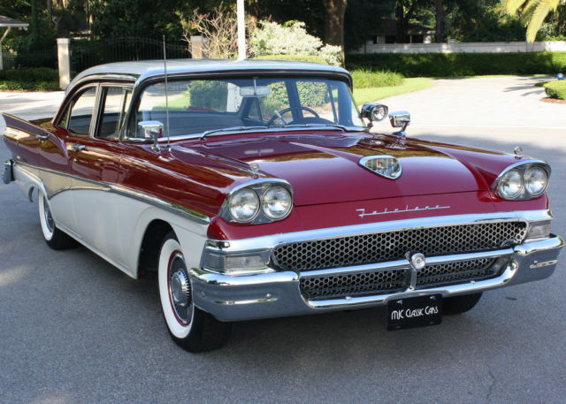 AMAZING ORIGINAL LOW MILE SURVIVOR- 1958 Ford Fairlane 500 Sedan - 39K MILES 1958 Ford Fairlane 500 - MINT - INTERCEPTOR V8 - 39K MI