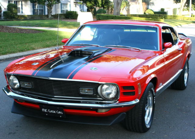 AMAZING ROTISSERIE RESTORATION 351 FOUR SPEED -1970 Ford Mustang Mach 1 - 100 MI 1970 Ford Mustang MACH 1 - 351 V-8 4SPD - A/C - 100 MI