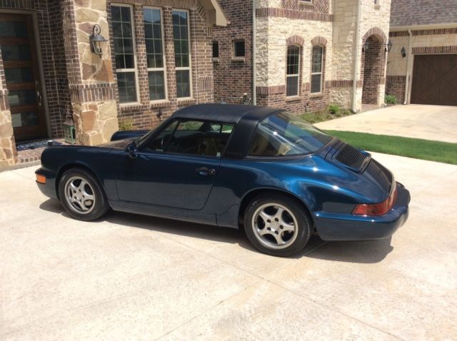 Amazon Green 1992 964 C2 Targa with 13,506 miles! 1992 Porsche 911 Carrera 2