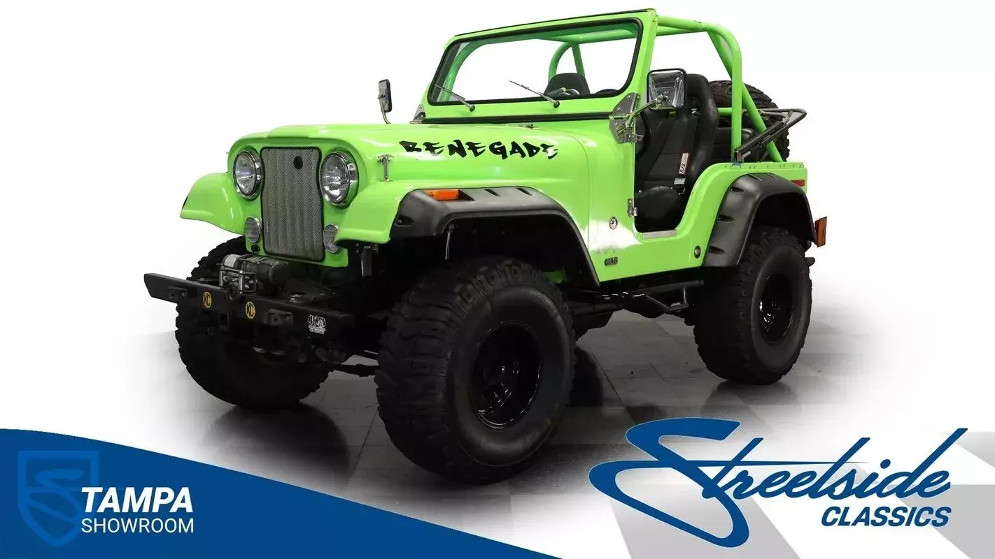 AMC 304 V8 3 SPEED MANUAL FIBERGLASS TUB POWER FRONT DISC POWER STEERING AWESOME 1976 Jeep CJ V8