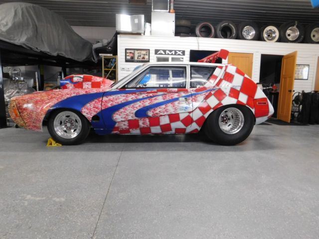 AMC GREMLIN - DRAG CAR - ROLLER - SET UP FOR SBC/BBC 1974 AMC Gremlin
