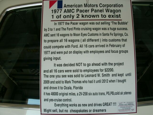 1977 AMC Pacer PANEL WAGON - photo 2